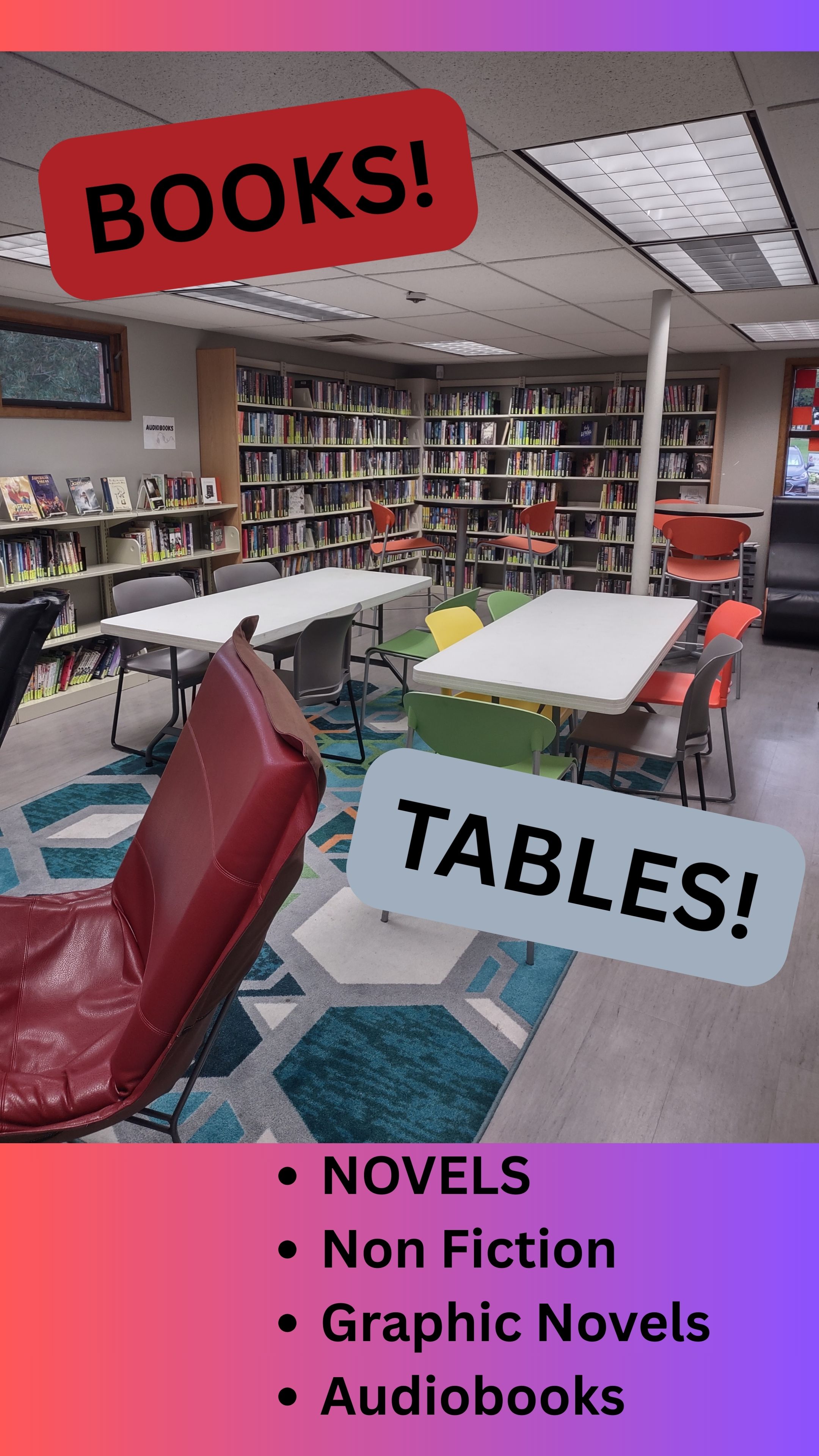 books! tables! 