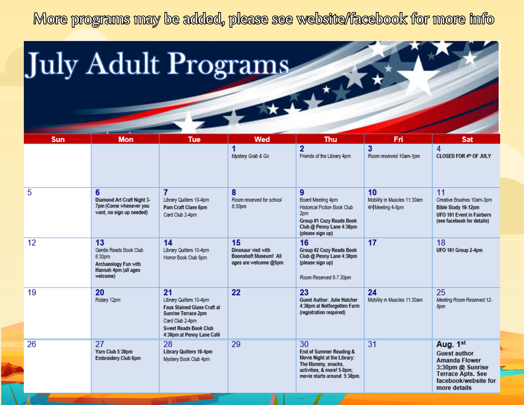 july updated 2026
