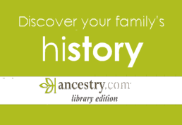 Ancestry provides an abundance of genealogical records.  This is usually a database you must use inside the library building, but right now you can use it from home.