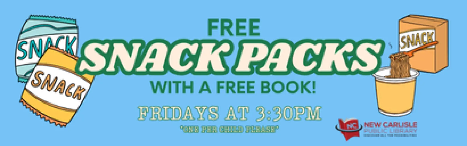 Friday Snack Packs with a FREE book!